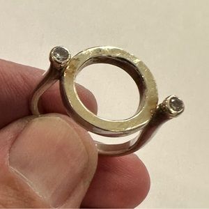 Artisan Gold, Silver and Diamond Ring